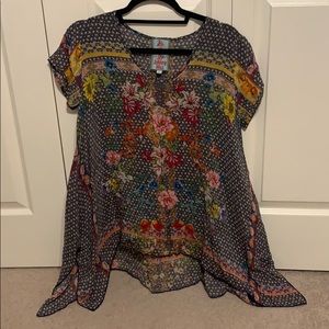 Colorful Johnny Was Blouse